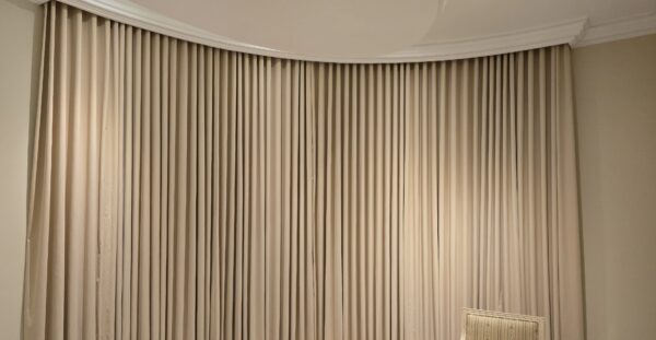 Premium Beige Pleated Curtains