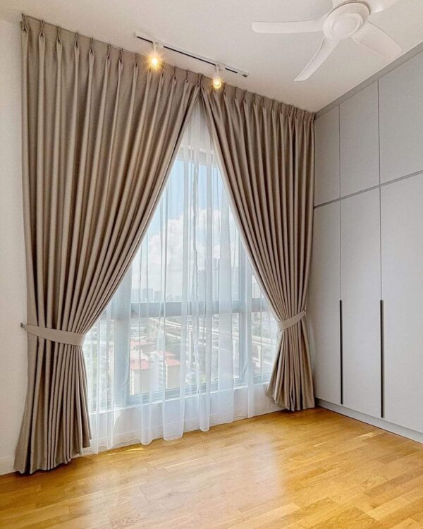 Elegant Dual-Layered Curtain Set